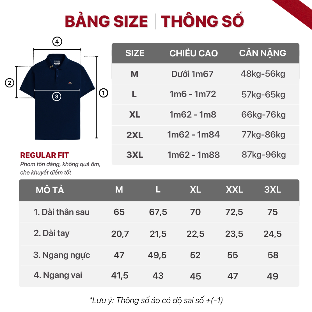 Áo Polo nam thêu cao cấp SIXMEN VICTORY - polo vải cá sấu cotton CVC thoáng mát nam tính