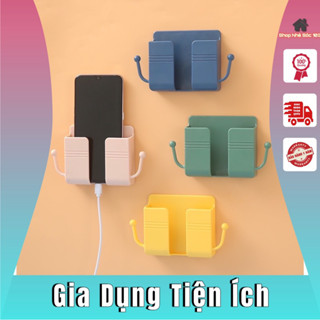 Combo 5 Giá Đỡ  HÀNG LOẠI 1   Kệ Đựng Đồ Dán Tường Kèm 2 Móc Treo Đồ Sạc Điện Thoại Ổ Cắm Tiện Lợi 