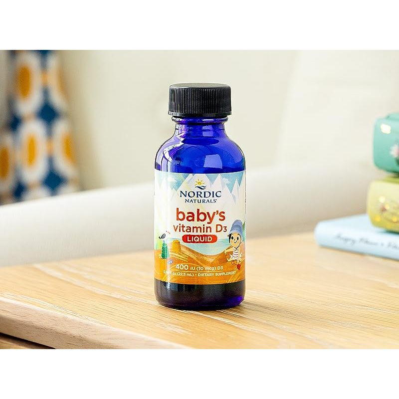 VTM D3 cho bé của Mỹ Nordic Naturals Baby's Vitamin D3 Liquid