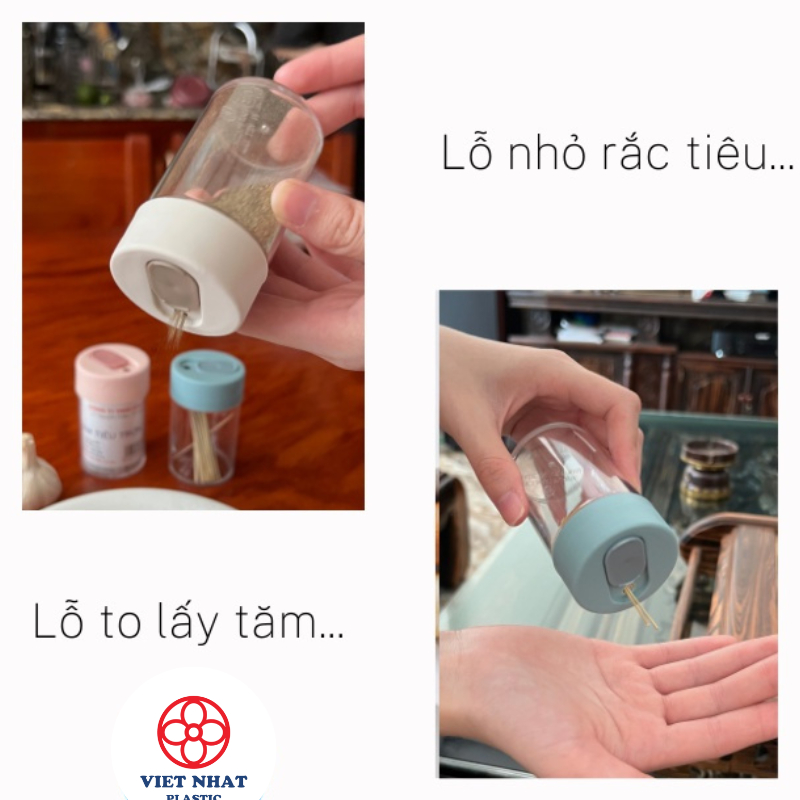 Lọ đựng tăm tiêu Việt Nhật (2972, 2970) - Việt Nhật Plastic HN