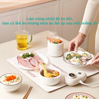 Thảm hâm nóng đồ ăn gấp gọn, Mâm giữ nhiệt cao thức ăn uống tiện dụng đa năng,Tấm lót hâm nóng bàn ăn cho mọi gia đình
