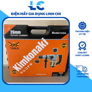 Máy khoan bê tông kimkonaki chính hãng 2 chức năng k26 công suất 1050w