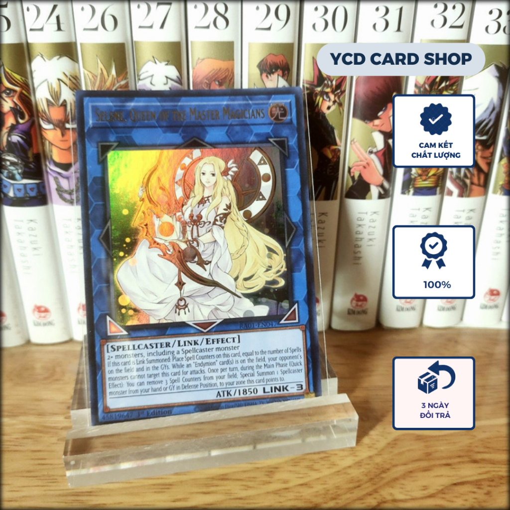 Thẻ bài Yugioh Chính Hãng Selene, Queen of the Master Magicians