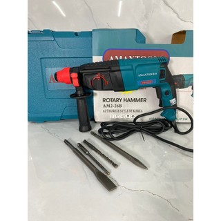 Máy khoan bê tông 3 chức năng amax tools am2-26b công suất 800w