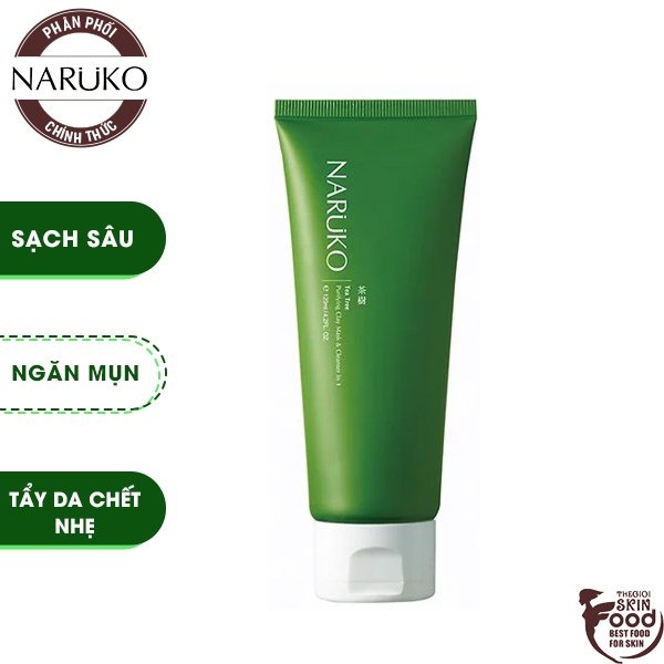 SỮA RỬA MẶT NARUKO ĐẤT SÉT 3in1 TRÀM TRÀ 120g (shop)