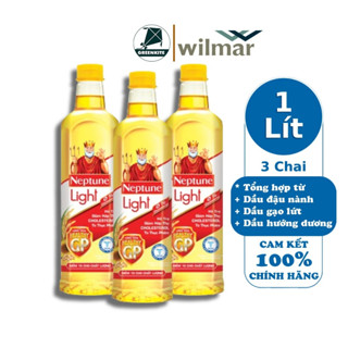 [Combo 3] Dầu Ăn Neptune Light 1L