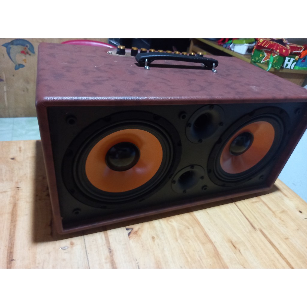 Bo mạch loa xách tay, loa mini K10 100W có Echo Reverb nút nhôm