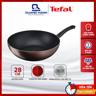 [Hàng chính hãng, Thương hiệu Pháp] Chảo xào sâu lòng Tefal Day By Day G1431905 28cm