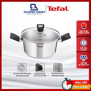 Nồi inox tefal simpleo b9054495 20cm 2.7l - hàng chính hãng