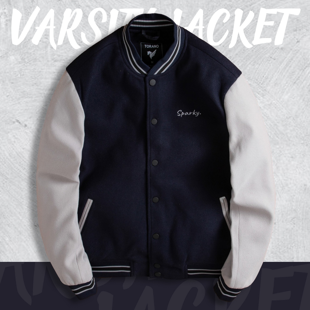 Áo Khoác Varsity Baseball Torano 2 lớp dạ cổ bomber DWCT002