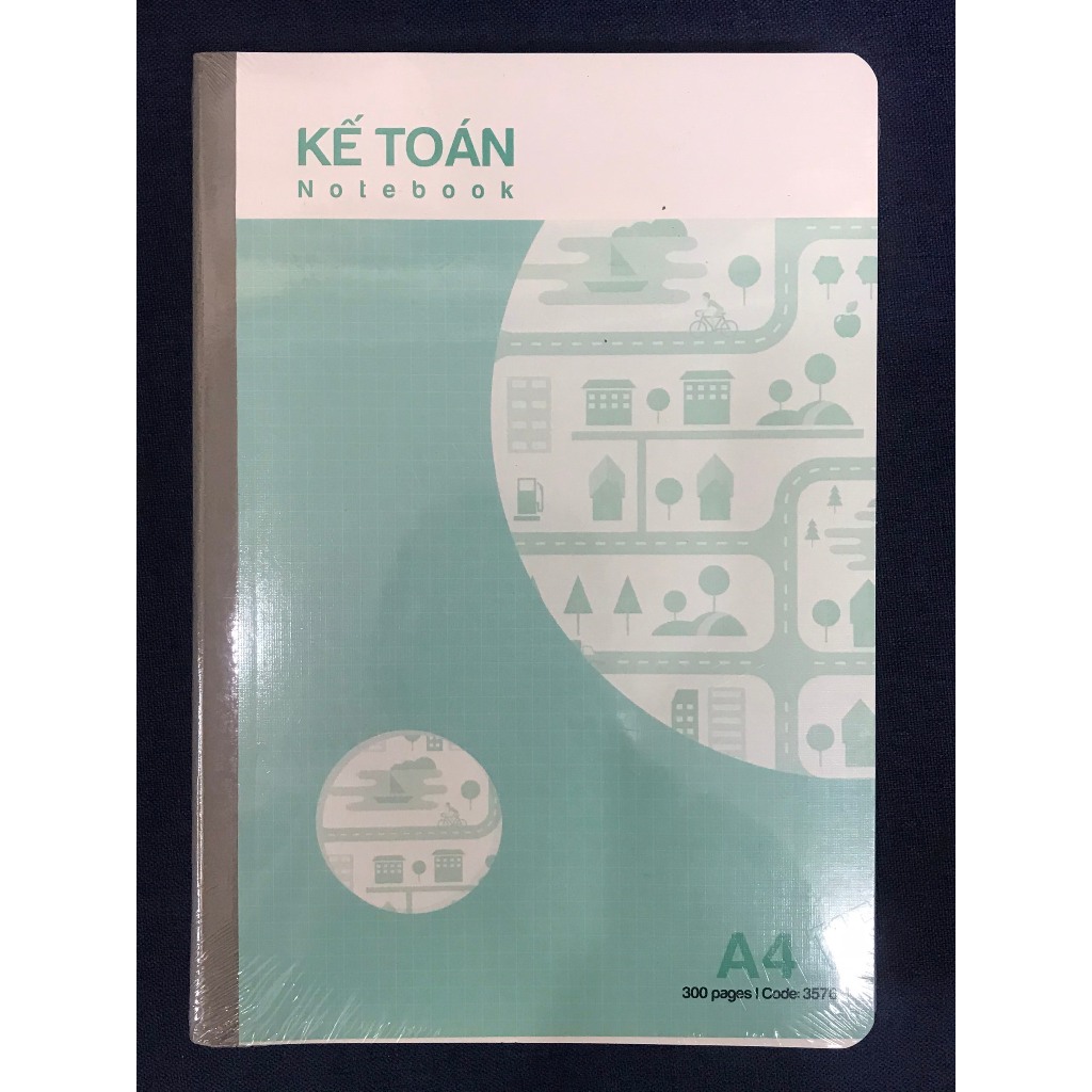 Sổ ghi chép kế toán A4 Hải Tiến kẻ ngang 200 trang bìa cứng chi tiêu tiết kiệm - Nhà Sách Tâm An