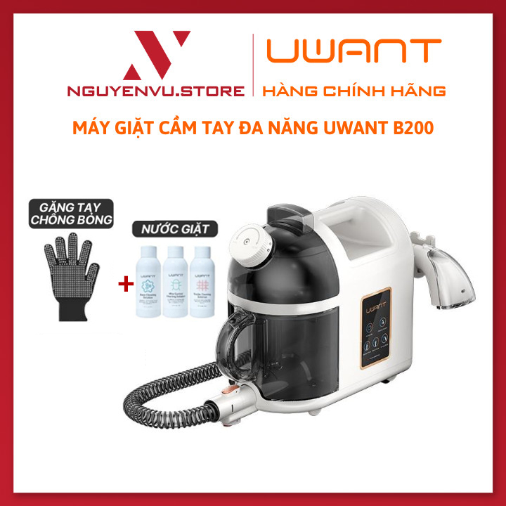 Máy giặt Cầm Tay Uwant B200 - Máy Giặt Ủi Thảm Sofa làm sạch bằng hơi nước nhiệt độ cao - Hàng chính hãng