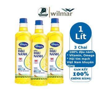 [Combo 3] Dầu ăn Simply Đậu Nành 1l