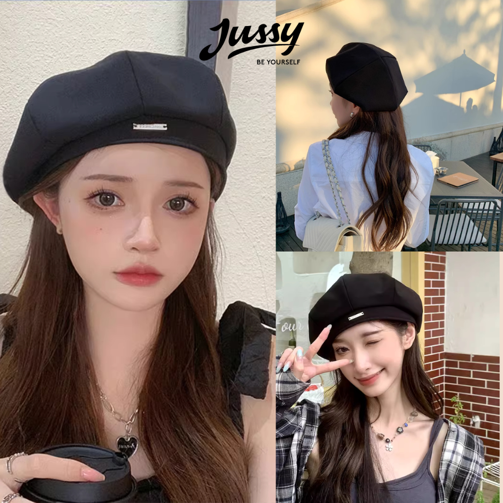 Mũ Nồi Nỉ Nhung Kiểu Mũ Quả Bí Logo Inox DLCTHE JBR22 Jussy Official Nón Họa Sĩ Cao Cấp Chất Nỉ Dày Phong Cách Vintage