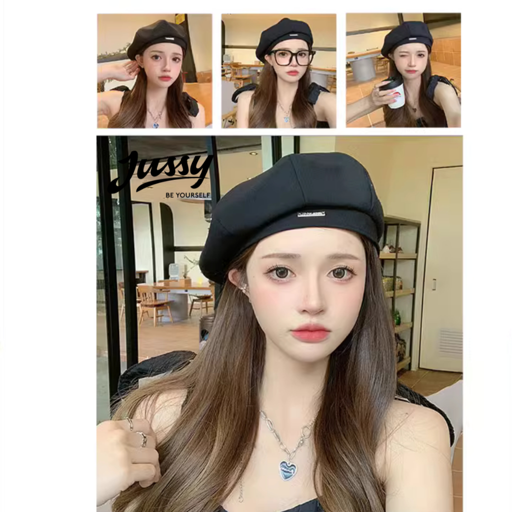 Mũ Nồi Nỉ Nhung Kiểu Mũ Quả Bí Logo Inox DLCTHE JBR22 Jussy Official Nón Họa Sĩ Cao Cấp Chất Nỉ Dày Phong Cách Vintage