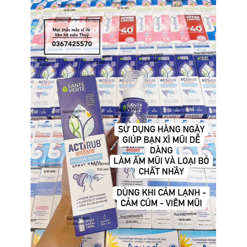 Xịt mũi Sante Verte Actirub  1y+
