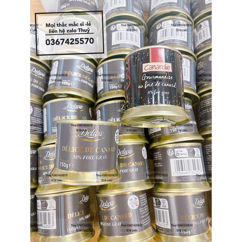 Pate gan ngỗng Pháp Foie Gras Canard - Origine France date 2027