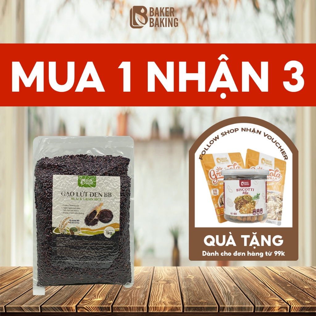 Gạo lứt dinh dưỡng Baker Baking hỗ trợ ăn kiêng giảm cân 1kg