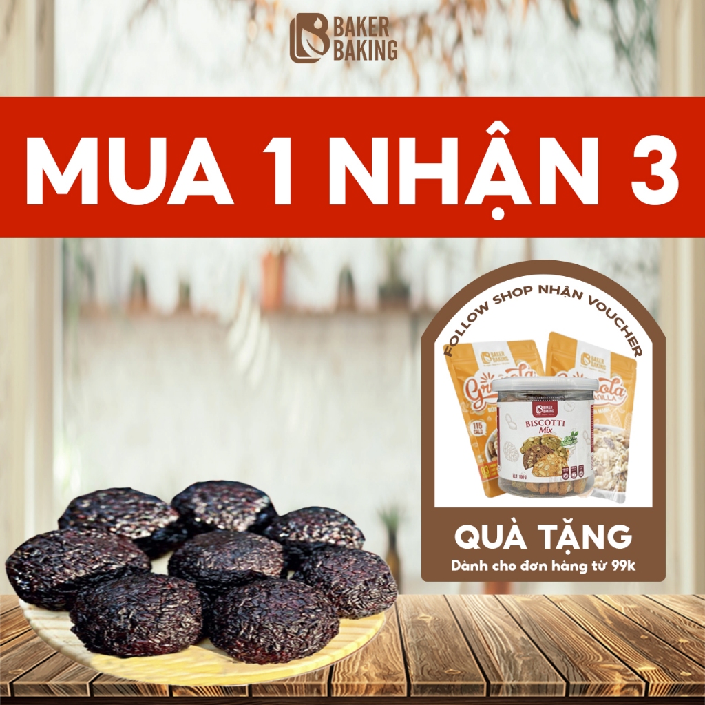 Set bánh khúc gạo lứt đậu gà healthy Baker Baking phù hợp cho người giảm cân, ăn kiêng