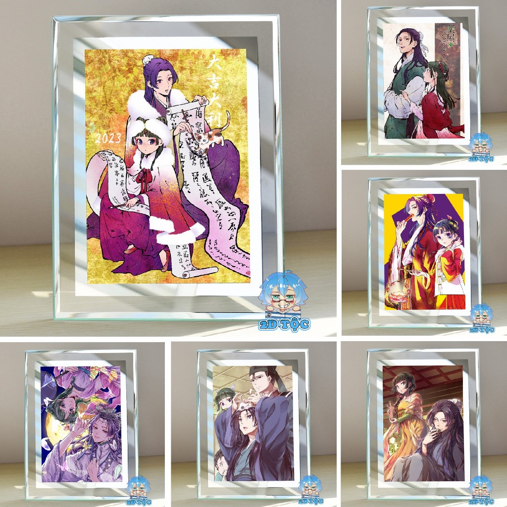 Khung ảnh kính Anime Manga Light Novel Kusuriya no Hitorigoto Dược sư Tự Sự kích thước A4 A5 13x18 by 2D Tộc Shop