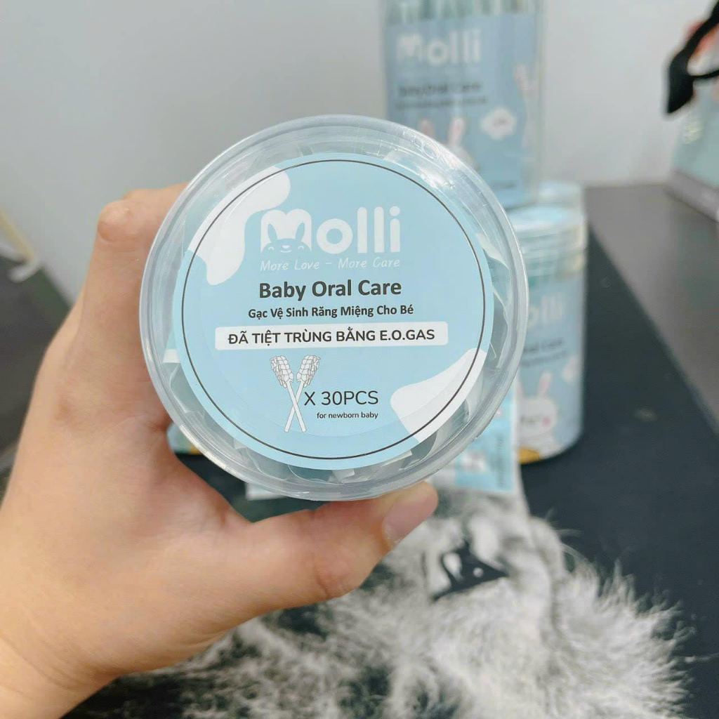 Cây rơ lưỡi Molli Hàn Quốc dạng que cho em bé, trẻ em sơ sinh