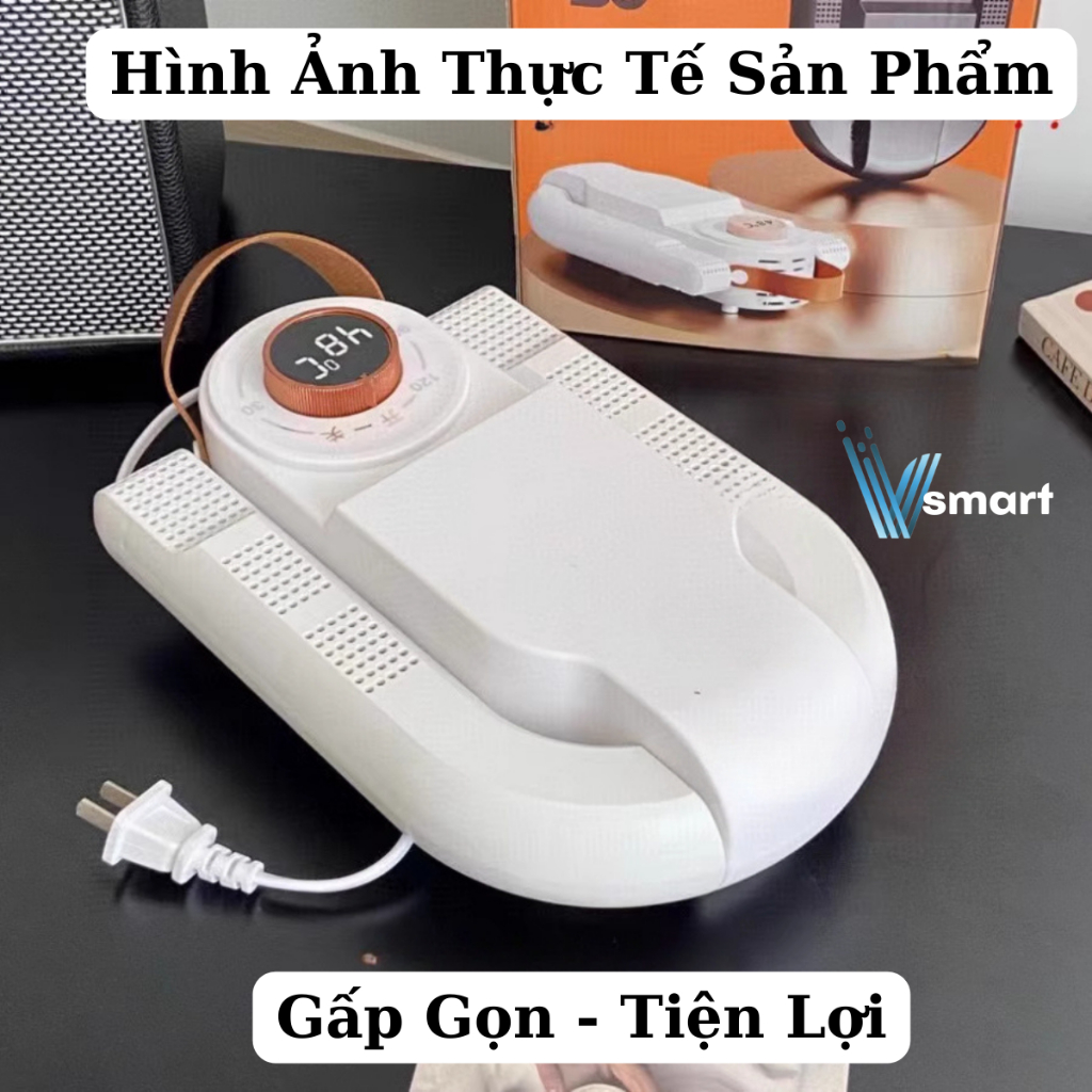 Máy Sấy Giày Shoe Dryer Đa Năng, Làm Khô Siêu Nhanh Tia UV Khử Trùng Tiêu Diệt Vi Khuẩn, Khử Mùi Hôi, Hẹn Giờ Thông Minh