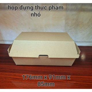  50 cái Hộp đựng thực phẩm kraft  3 size  