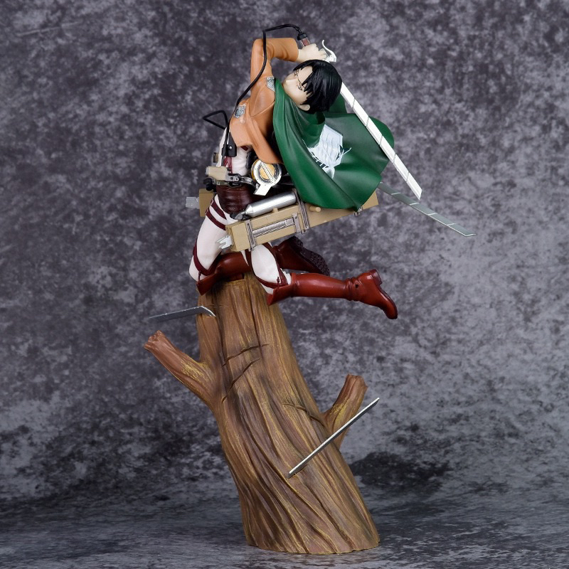 Mô hình nhân vật Levi Ackerman thế chiến đấu cao 28cm (Mô hình Attack On Titan)