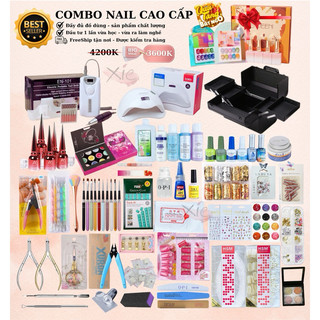 COMBO NAIL CAO CẤP - CỐP DỤNG CỤ NAIL (🎁Tặng set sơn mắt mèo 10 chai)