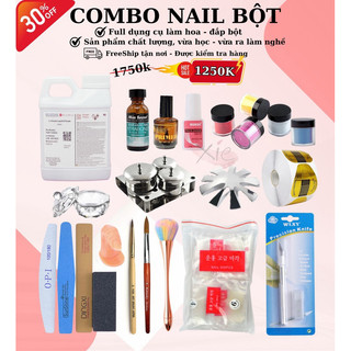 Bộ dụng cụ đắp bột cho móng - combo đắp bột nail ❤️