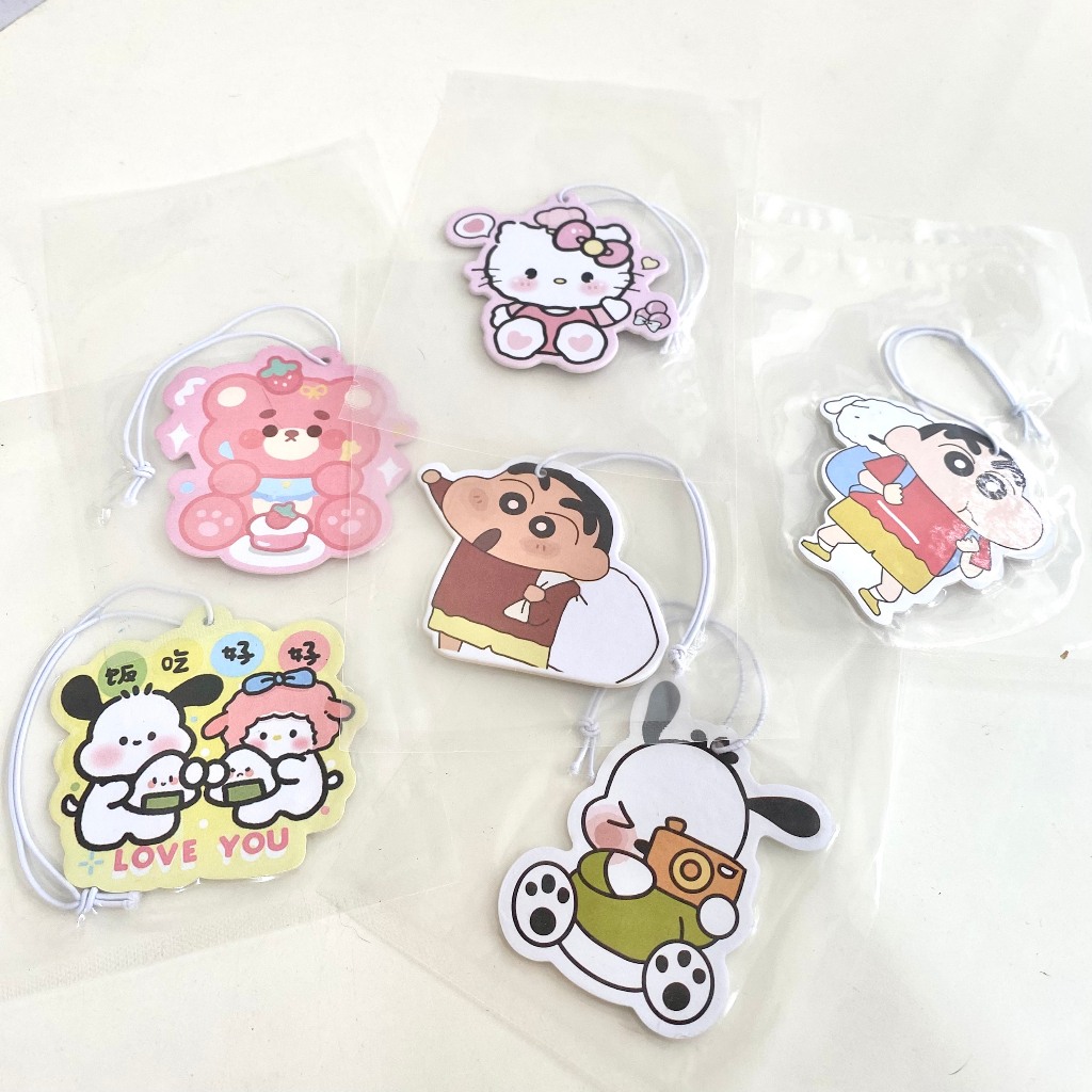 Miếng Lá Thơm Thẻ Treo Tủ Quần Áo Xe Ô Tô Kiểu Dáng Ngẫu Nhiên Nhân Vật Hoạt Hình