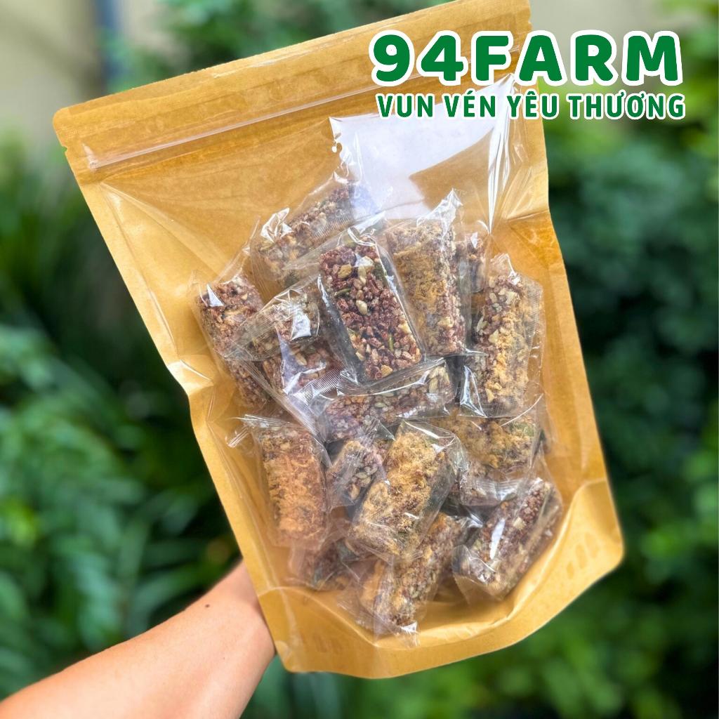 Thanh gạo lứt chà bông 94Farm