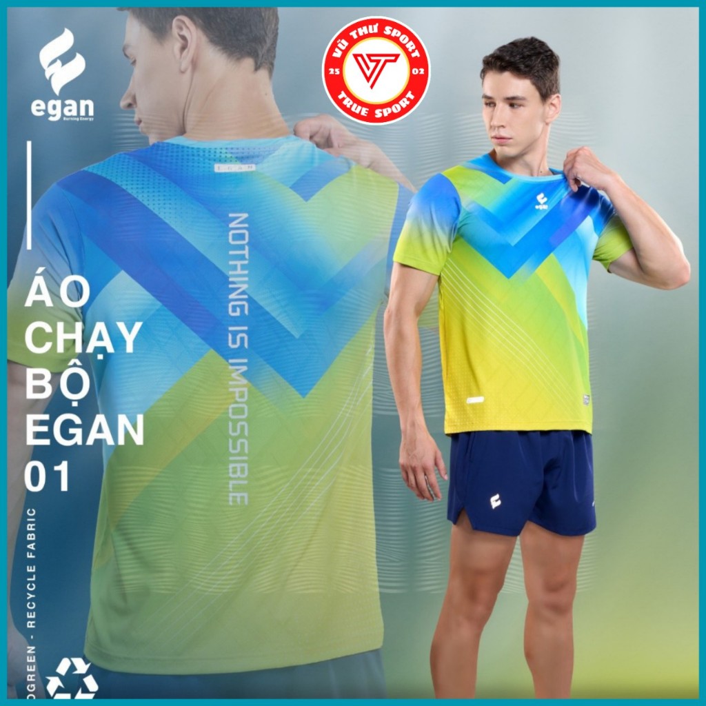 Quần áo chạy bộ Egan 1 (Mẫu mới 2024 Chính hãng CP có logo phản Quang)