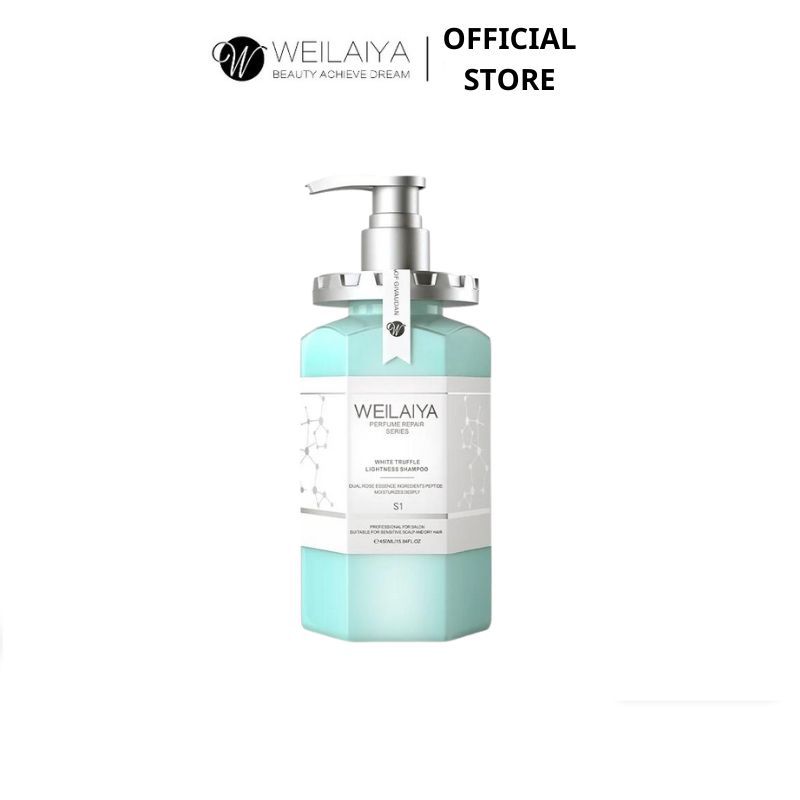 Dầu gội đầu thảo dược Weilaiya chiết xuất nấm Truffle giúp chống lão hóa da đầu và mượt tóc cho tóc hư tổn 450ml