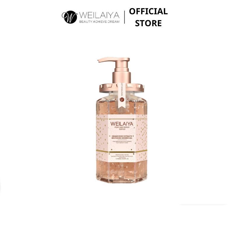 Sữa tắm trắng da cánh hoa hồng Damask Weilaiya Grand Rose Extracts Whitening Shower Gel 450ml