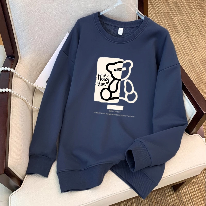 Áo Sweater Nam Nữ Unisex Dài Tay Cổ Tròn In Hình Gấu Form Rộng Thời Trang Zenkonu TOP NAM 314V2