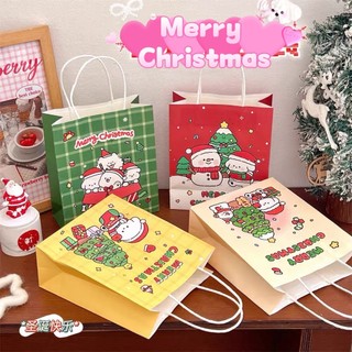 Túi Giấy Có Quai Xách Gấu Giáng Sinh Merry Christmas
