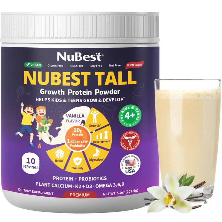 [Combo 3 tặng 1] TPBVSK hỗ trợ Tăng Chiều Cao 3 NuBest Tall 10+ TẶNG 1 Sữa Bột NuBest Tall (Hương Vanilla)