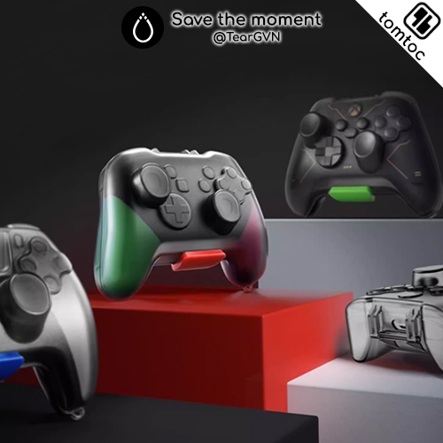 Hộp cứng trong suốt Tomtoc bảo vệ tay cầm PS5 / Xbox Series SX / Switch Pro Controller