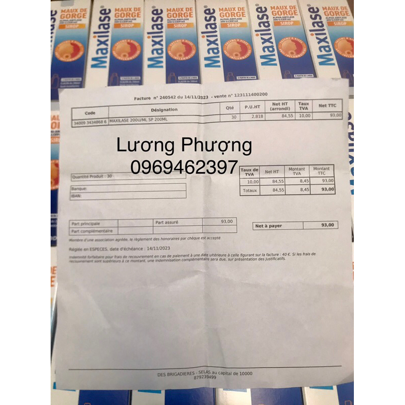 Siro Maxilase 200ml - Pháp