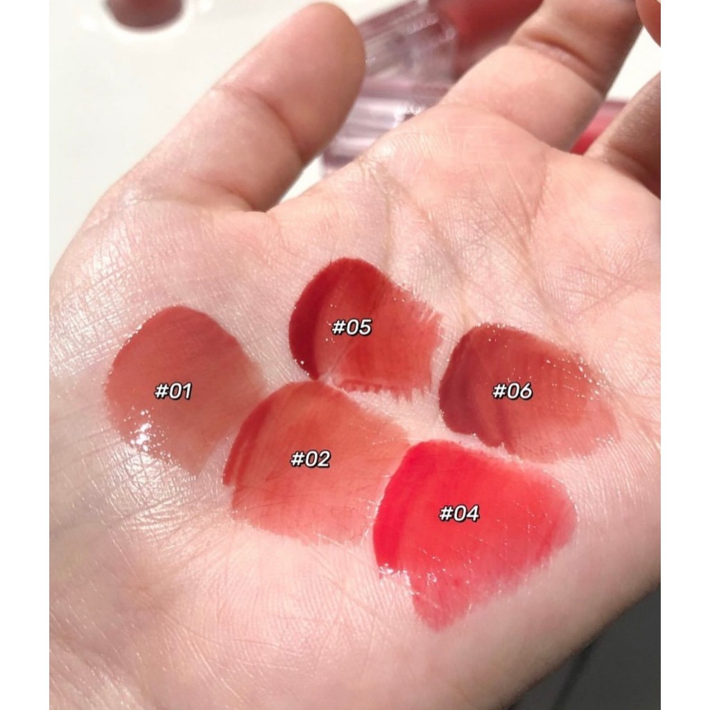 Son Tint Bóng Peripera Water Bare Tint 06 Softly Brown Siêu Đẹp Lâu Trôi Căng Mọng