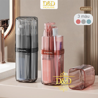 Hộp đựng bàn chải, kem đánh răng, lược & mỹ phẩm du lịch ETRAVEL-2- tặng khăn mặt