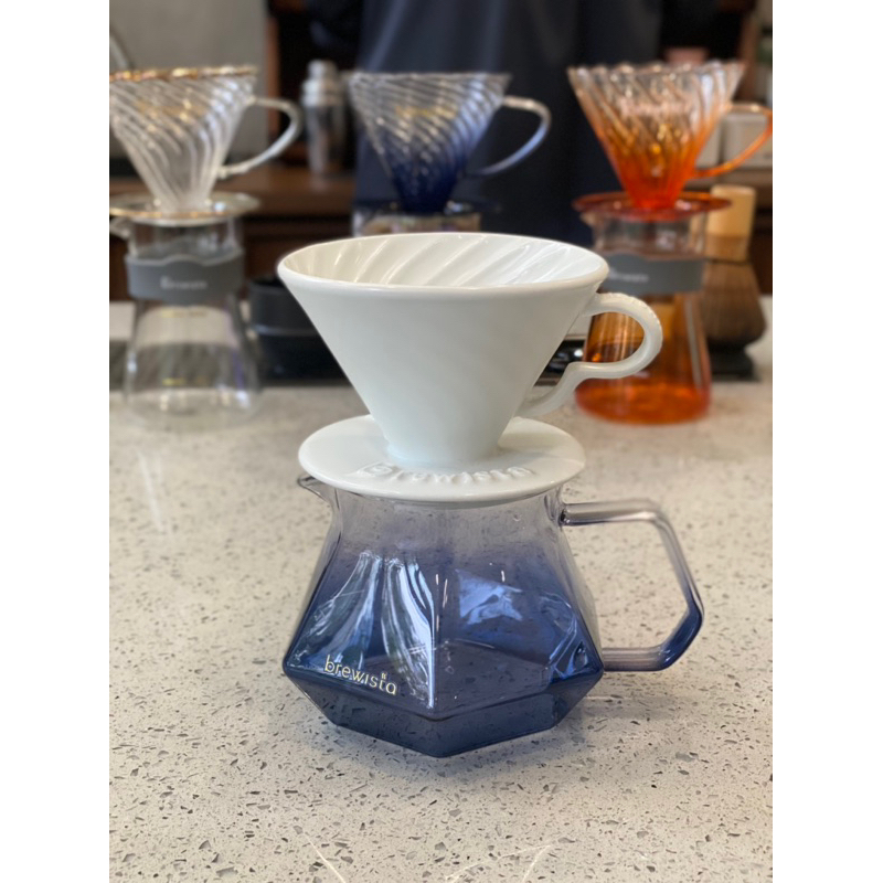 Phễu lọc sứ Brewista V60 cao cấp - màu trắng