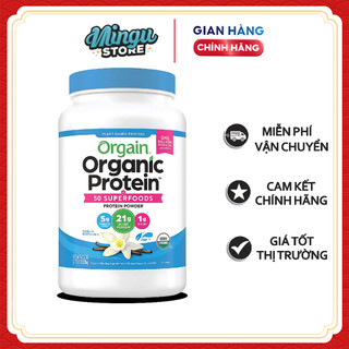 [Date 2026] Bột Protein hữu cơ Orgain Organic Protein & Superfoods 1220g hương Vani