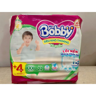 Bỉm tã quần Bobby size XXXL 22 miếng (20-35kg)