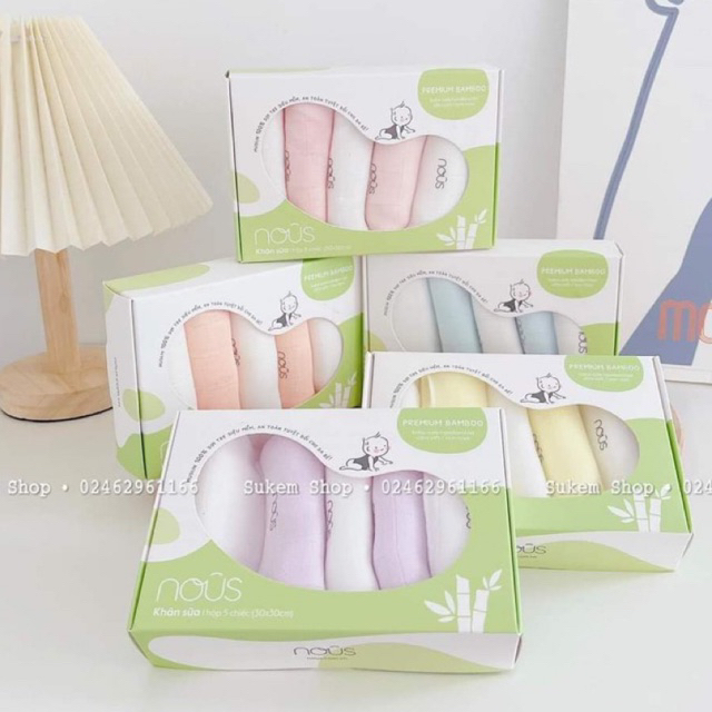 Khăn sữa Bamboo sợi tre Nous