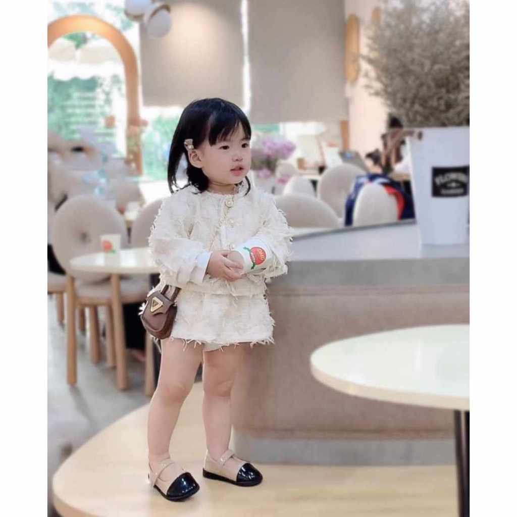 Body Váy Dạ Tua Rua Kèm Áo Khoác  4-11 kg,Body Cho Bé Gái Đầy Tháng Thôi Nôi