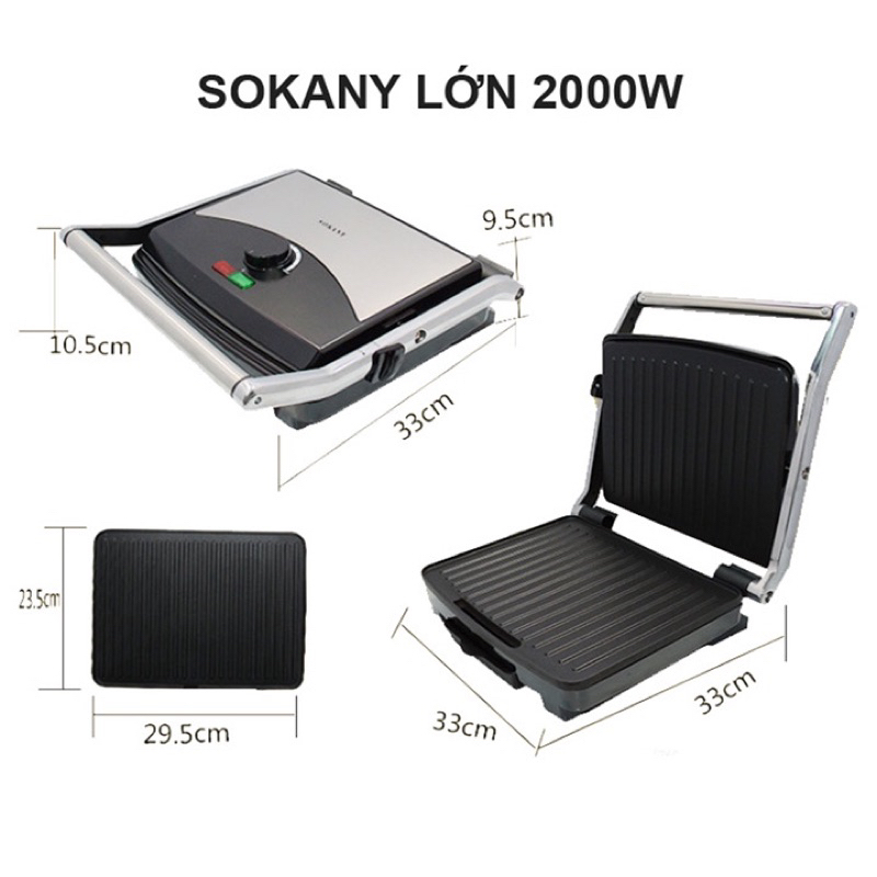 Máy nướng bánh mì SOKANY KJ-210- KJ208