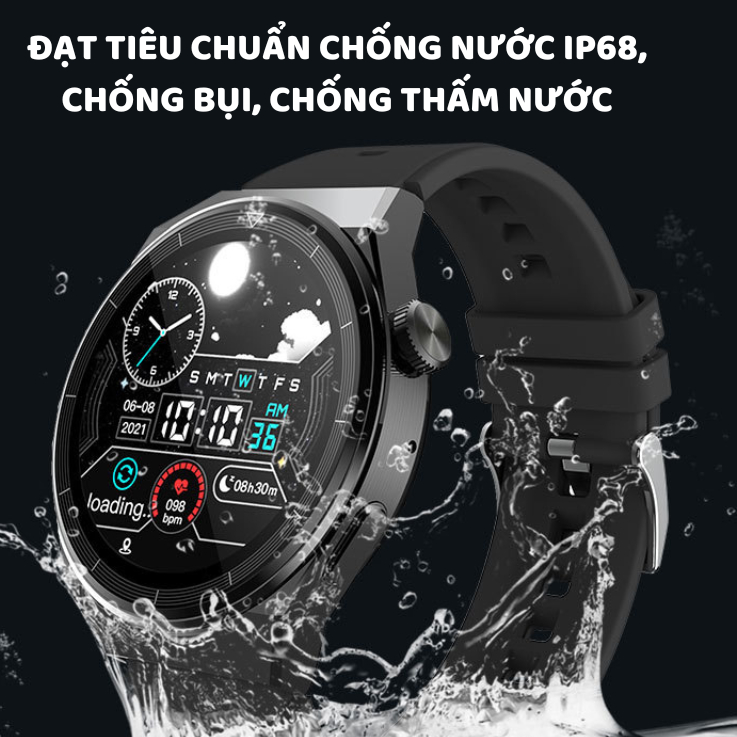 Đồng hồ thông minh EW03 Plus, Smart Watch thể thao điện tử theo dõi sức khoẻ 24/7 GAGAY