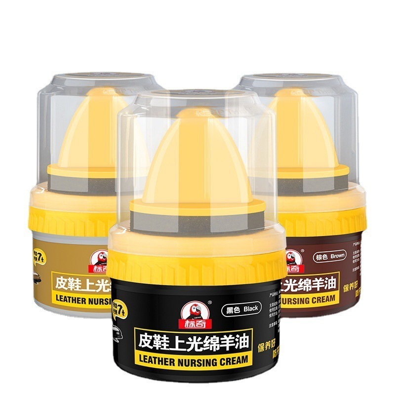 Xi Đánh Bóng Giày Da Làm Bóng Nhanh Đồ Da, Xi Kem Dưỡng Da Có Đầu Mút Hỗ Trợ